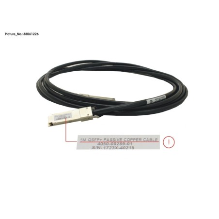 38061226 - 40G QSFP+ DAC CABLE. PASV COPPER.5M