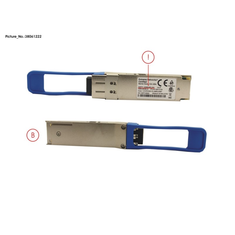 38061222 - 40GBASE-LR4 QSFP+. LC CONNECTOR