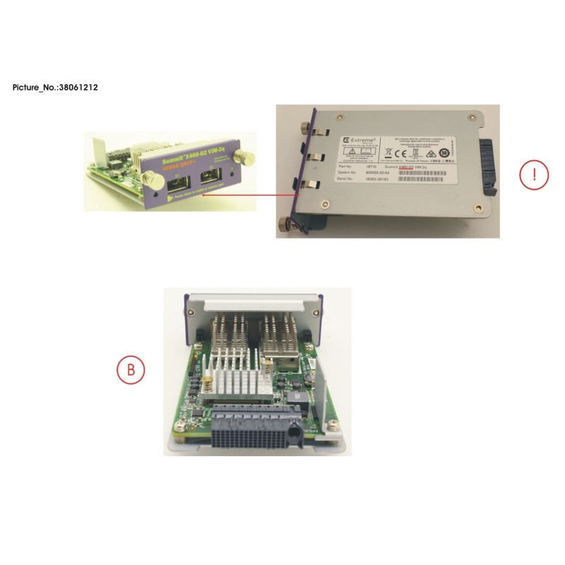 38061212 - VIM MODULE FOR X460-G2. 2X 40G PORTS