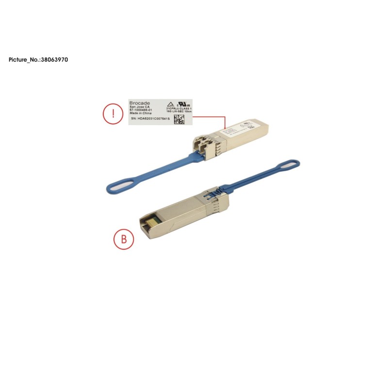 38063970 - FRU.SFP+.LWL.16G.10KM.1PK.BR.SECURE