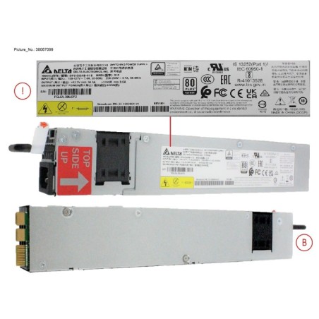38067099 - FRU BROCADE 650W AC POWER SUPPLY. PORTSI