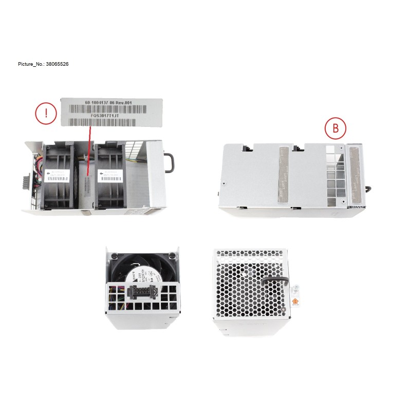 38065526 - FRU FAN. 80MM. PRTSD EXH. V2