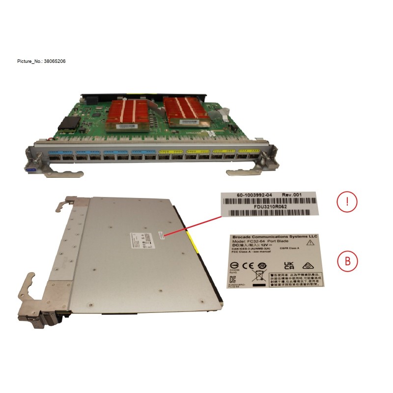 38065206 - FRU.PORT BLADE.64P.X6. 0 SFP