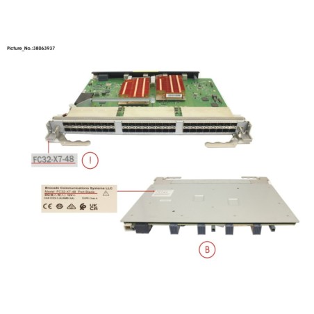 38063937 - FRU. FC32-X7-48.48P. EMPTY (NO SFPS).BR