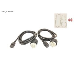 38063961 - KIT.2 PWR CORD. NA.250V.BR