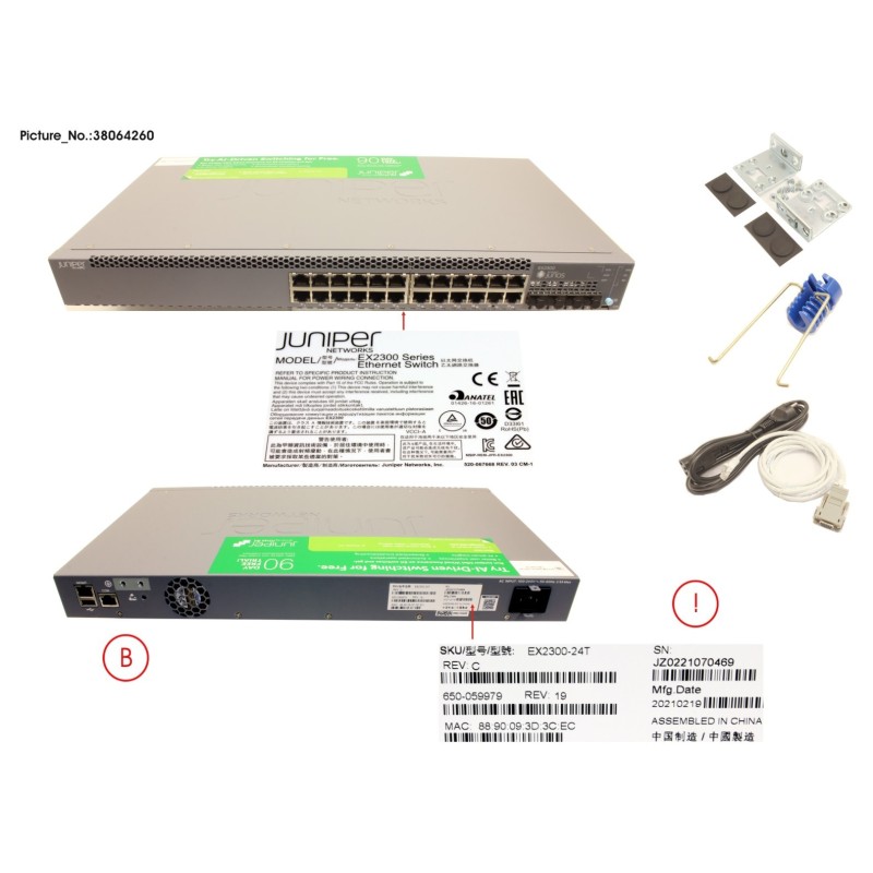 38064260 - EX2300 24-PORT 10.100.1000BASET. 4X1.10G
