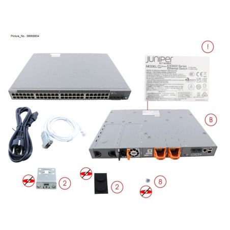 38065604 - EX3400 48-PORT FRONT-TO-BACK AIRFLOW