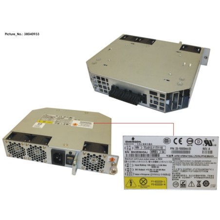 38040933 - SWITCH VDX6740. 250W AC POWER SUPPLY