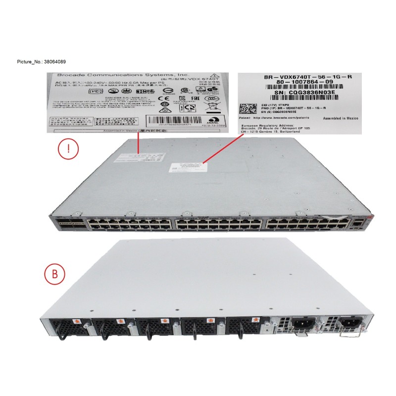 38064089 - BR-VDX6740T-56-1G-R-SPARE