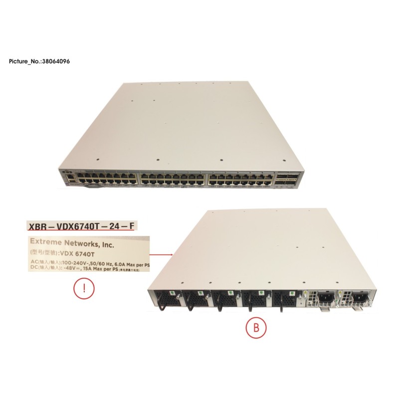 38064096 - FRU VDX6740-24. NON-PORT SIDE EXHAUST