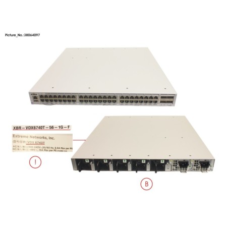 38064097 - FRU VDX6740T-56-1G. NON-PORT SIDE EXHAUS