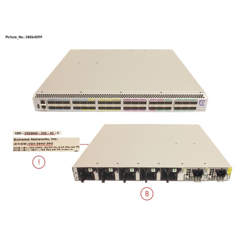 38064099 - FRU VDX6940-24Q.36Q-AC. NON-PORT SIDE EX