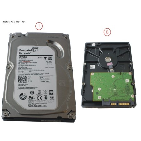 34041054 - HDD 2TB SATA S3 7.2K 3.5  4K-AF