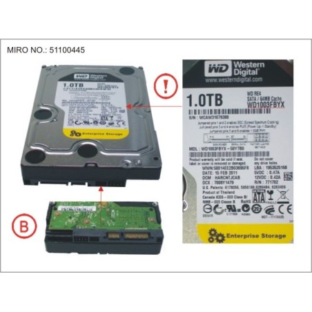 34032616 - HDD 1TB BC-SATA 7.2K 3.5