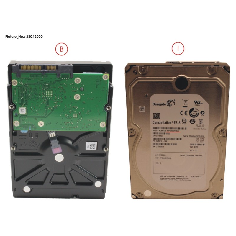 38042000 - HDD 4TB BC-SATA S3 7.2K 3.5