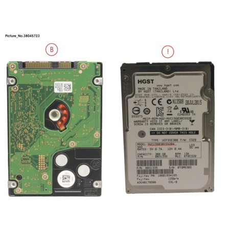 38045723 - HDD SAS 12G 300GB 15K SFF 2.5