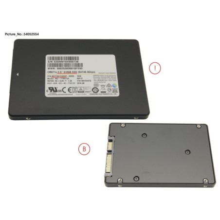 34052554 - SSD S3 512GB 2.5 SATA.UGS (7MM)
