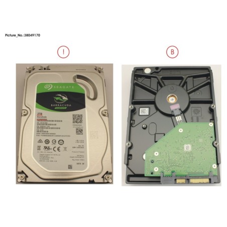 38049170 - HDD 2TB SATA S3 7.2K 3.5  4K