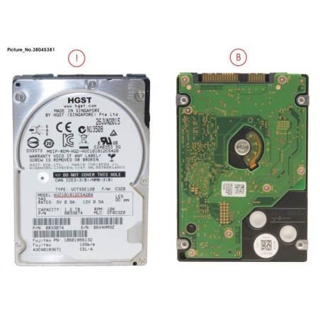 38045381 - HDD SAS 12G 1.2TB 10K 512E SFF 2.5