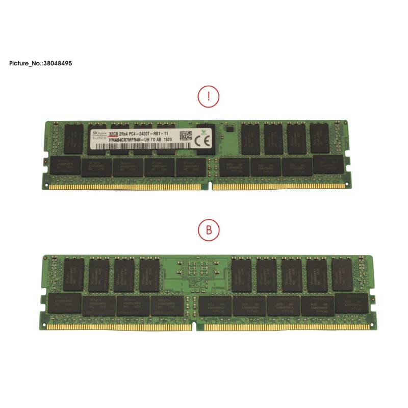 38048495 - MEMORY 32GB DDR4-2400R2 RG