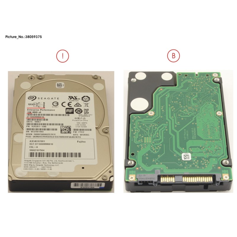 38059375 - HDD SAS 12G 1.8TB 10K 512E SFF 2.5