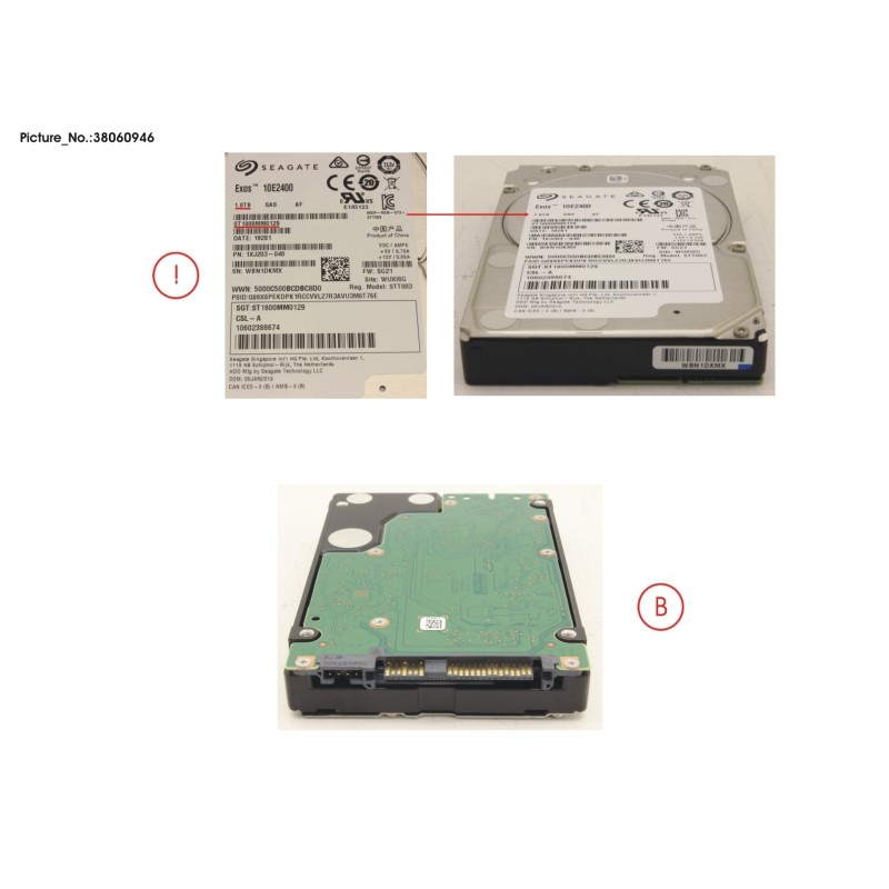 38060946 - HDD SAS 12G 1.8TB 10K 512E SFF 2.5