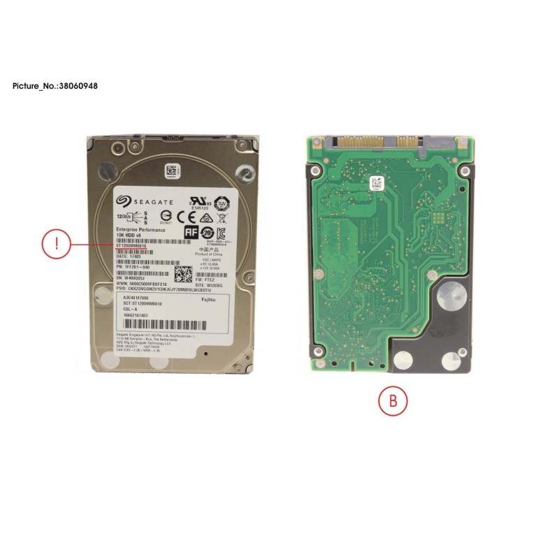 38060948 - HDD SAS 12G 1.2TB 10K 512E SFF 2.5