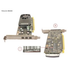 38063025 - NVIDIA QUADRO P400 2GB. FULL HEIGHT