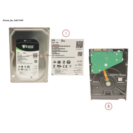 34077599 - HDD 2TB BC-SATA S3 7.2K 3.5