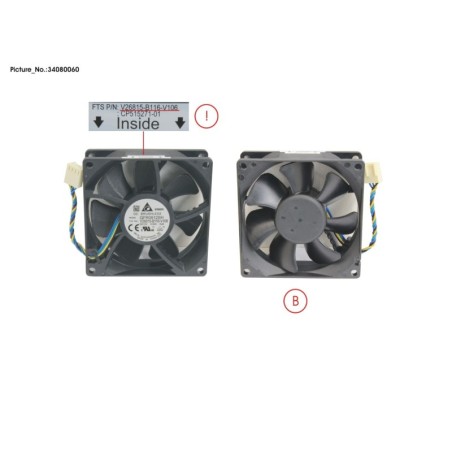 34080060 - FAN 80X80X25 (DELTA)