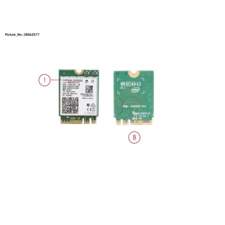 38062577 - WLAN INTEL AX200 NGWG.NV. 2230 2X2