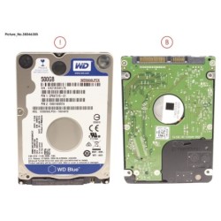 38046385 - HDD 500GB SATA S3 5.4K 2.5  4K-AF (7MM)