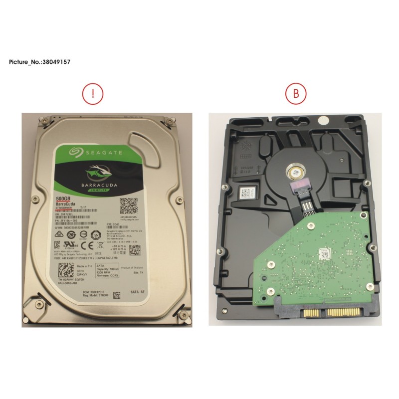 38049157 - HDD 500GB SATA S3 7.2K 3.5  4K