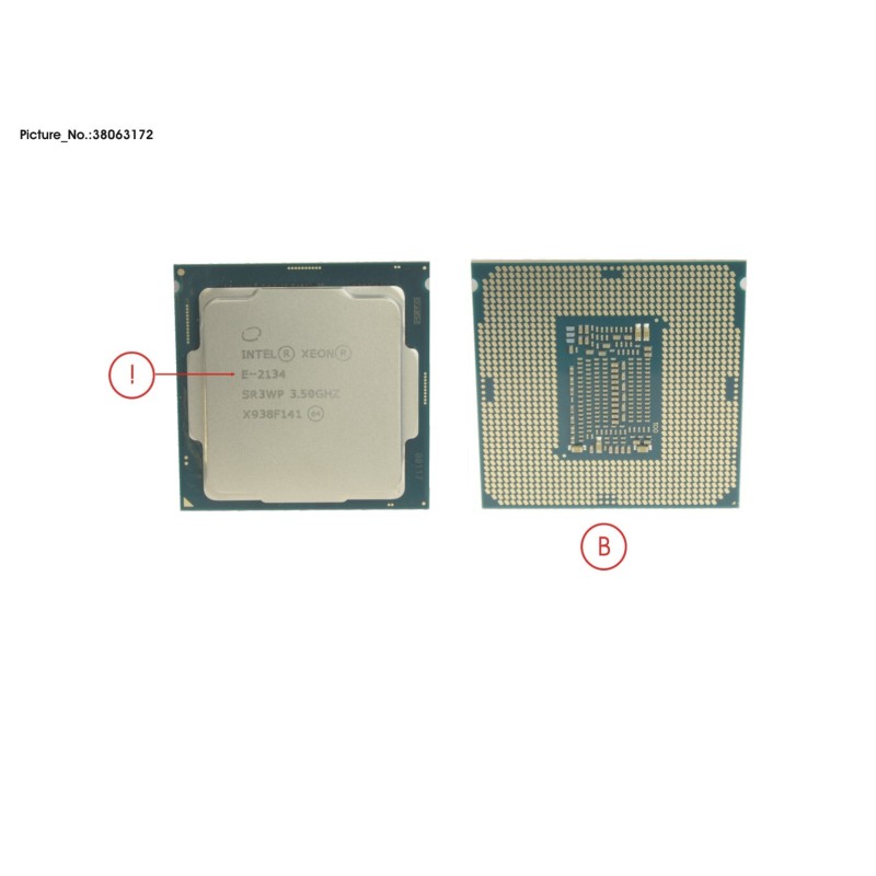 38063172 - CPU XEON E-2134 3.5 7GHZ1W