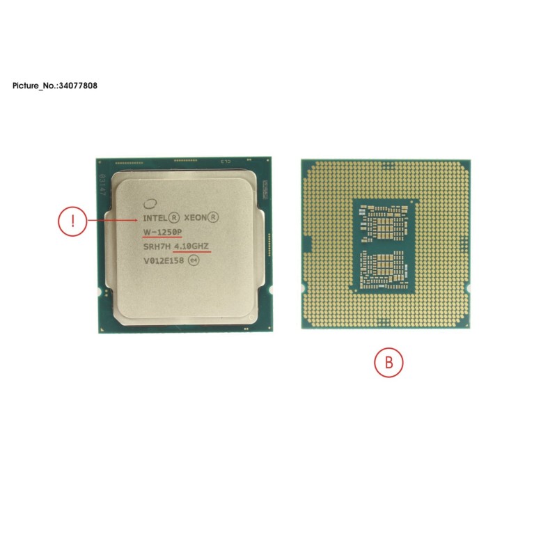 34077808 - CPU INTEL XEON W-1250P 4.1 GHZ 125W