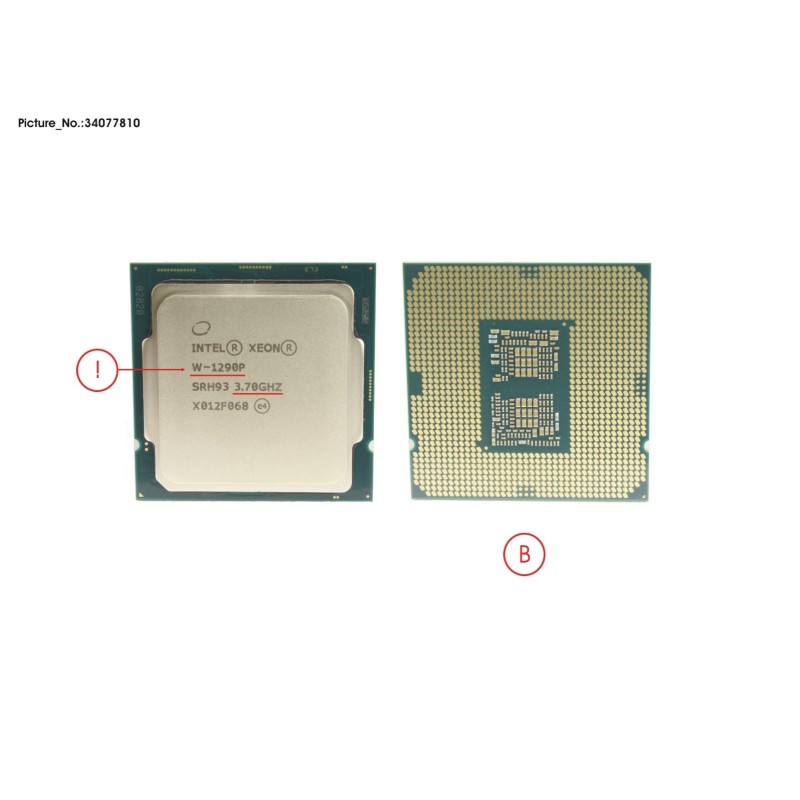 34077810 - CPU INTEL XEON W-1290P 3.7 GHZ 125W