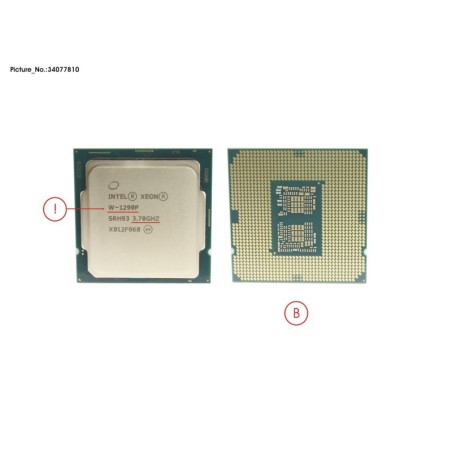 34077810 - CPU INTEL XEON W-1290P 3.7 GHZ 125W