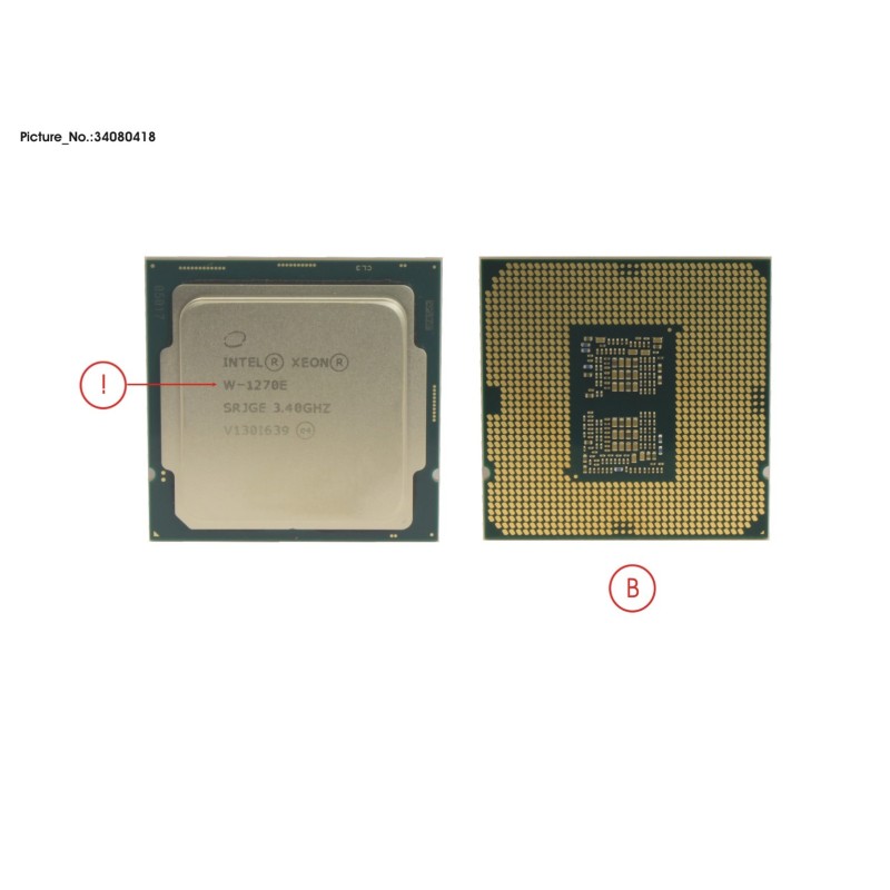 34080418 - CPU INTEL XEON W-1270 3.4 GHZ 80W