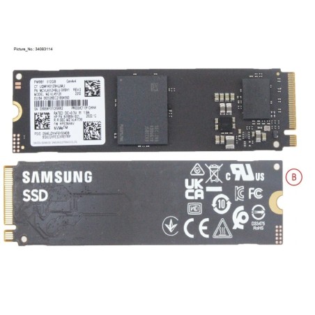 34083114 - SSD PCIE M.2 2280 512GB PM9B1 (SED)