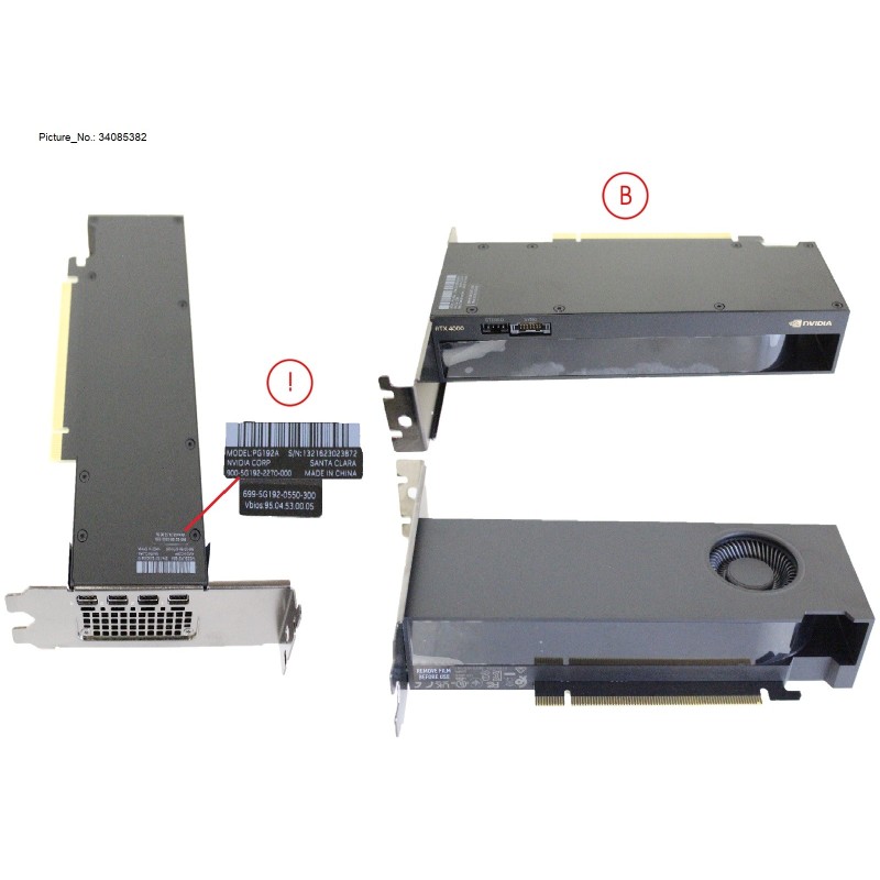 34085382 - VGA NVIDIA RTX 4000 SFF ADA 20GB