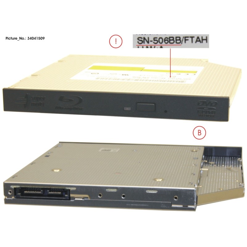 34041509 - BD TRIPLE WRITER SLIM 12.7MM