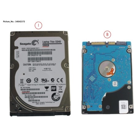 34042372 - SSHD SATA III 500GB 5.4K 2.5