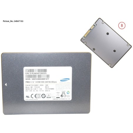 34047153 - SSD S3 512GB 2.5 SATA.UGS (7MM)