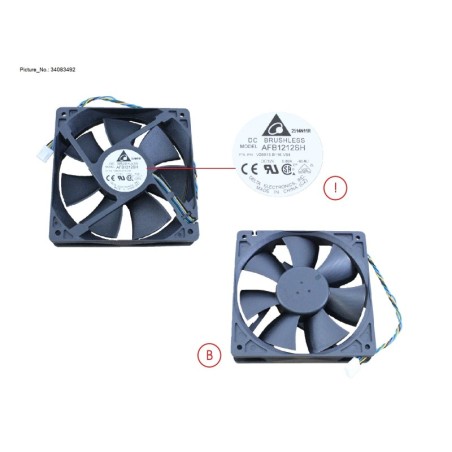 34083492 - FAN 120X25PWM 3K