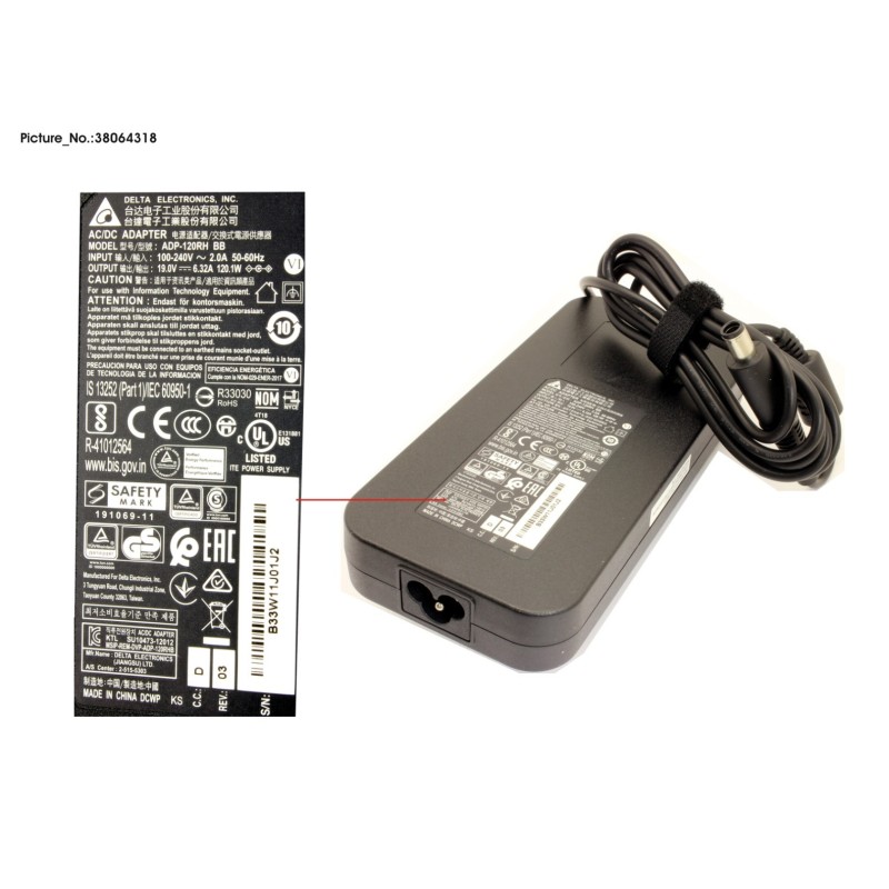 38064318 - AC ADAPTER (YVCJ.YVDL)