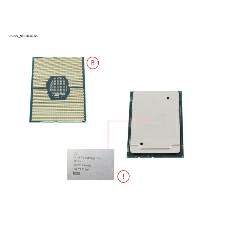 38063129 - CPU INTEL XEON GOLD 5220S - 2700 125W