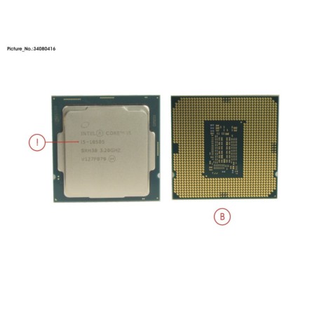 34080416 - CPU INTEL CORE I5-10505 3.2GHZ 65W