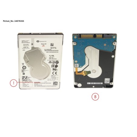 34078355 - HDD 2TB SATA S3 5.4K 2.5