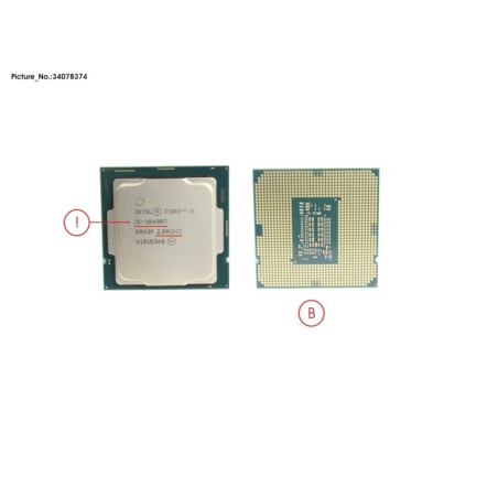 34078374 - CPU INTEL CORE I5-10400T 2.0 GHZ 35W