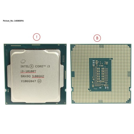 34080096 - CPU INTEL CORE I3-10100T 3.0 GHZ 35W